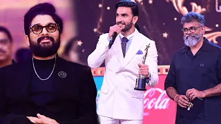 Bollywood star Ranveer Singh expressed his admiration towards Sukumar and Allu Arjun at South Awards