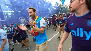 🔥CHARLOTTE FC LA BARRA - ASI SE VIVE EL FUTBOL EN CHARLOTTE LA CIUDAD REINA