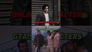 GTA Online Character vs GTA 5 Characters #shorts #gta