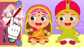 BABIES ALEX AND LILY Become Bollywood stars 🎵🎬 Cartoons for kids