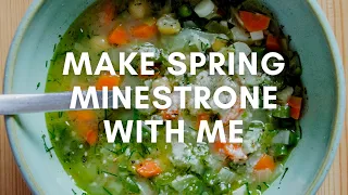 EASY & HEALTHY Spring Minestrone Soup | One Pot Soup Recipe - Simple and Satisfying