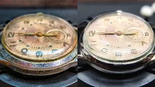 Реставрация корпуса часов «Маяк», репассаж  механизма | Restoration of the watch «Mayak»