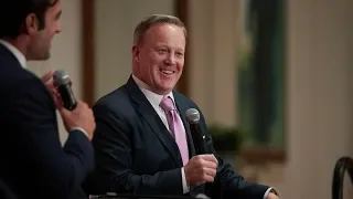 Sean Spicer at the Nixon Library