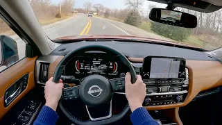 2022 Nissan Pathfinder Platinum AWD - POV Test Drive (Binaural Audio)