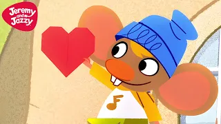 Paper Heart | Valentine's Day | Kids Songs | Jeremy and Jazzy
