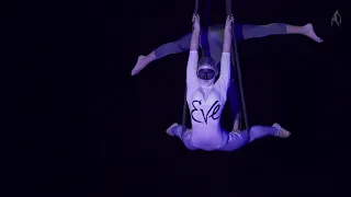 Волкова Мария и Евитченко Ева - 3 место, ремни, дуэты. Кубок "No gravity art"