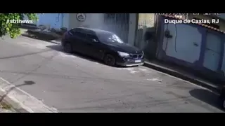 homem é fuzilado dentro de BMW blindada no Rio de Janeiro