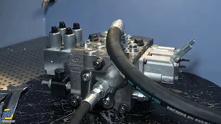 Inside workshop: hydraulic sectional distributor valve assembly & testing