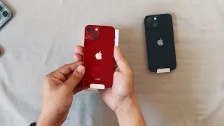 Unboxing | iPhone 13 mini in Midnight and in Product Red