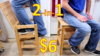 How to make a Workshop Stool and Ladder for about $6