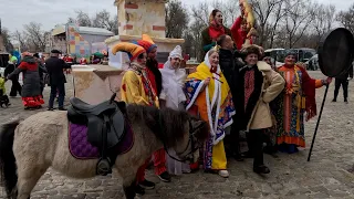 Обучение лошади. Пони. Работа в городе.