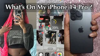 What’s On My iPhone 14 Pro ? iOS 16 *NEW* + APP RECOMMENDATIONS SPACE BLACK