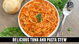 AMAZING Canned Tuna & Pasta Stew | EASY 30 Minute One-Pan Recipe