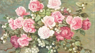 Flowers Vintage Painting |  Screensaver for TV | Turn your TV into your own Art Gallery. | No sound