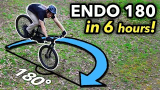 Learn to Endo 180 in UNDER 6 hours! // Mountain Bike Progression