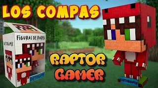 Como hacer a RAPTORGAMER de LOS COMPAS Pixel 3D con CAJA papercraft