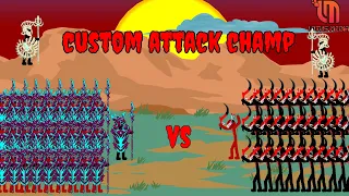 CUSTOMIZE CHAMPION FOR NEW BATTLE VAMP SPEARTON VS SCYTHE ARMY | STICK WAR LEGACY - KASUBUBKTQ