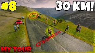 SOLO 30 KM YELLOW JERSEY ATTACK!!! - Mountain My Tour #8: Tour de France 2021 PS4 (PS5 Gameplay)
