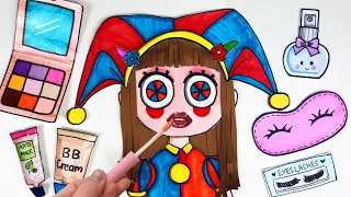 [Paper DIY] ASMR Make up for The Amazing Digital Circus Pomni PAPER COSMETICS