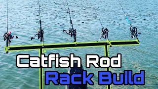 DIY Cat fishing Rod Holder/Rack Build