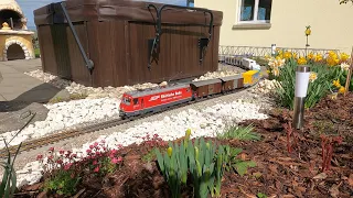 Trainspotting im Garten, Neue Trassen bei der Gartenbahn, 31. März 2024