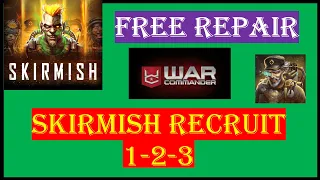 War Commander-{ MAY } SKIRMISH RECRUIT 1-2-3 / FREE REPAIR/ EASYWAY