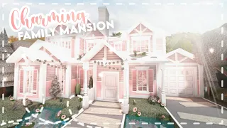 Minami Oroi Bloxburg Housebuild and Tour - Blush Charming Family Roleplay Mansion - June 27 2021