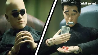Neo Chokes on the Red Pill | Robot Chicken | adult swim