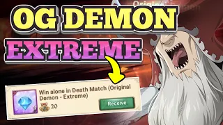 SOLO Original Demon Extreme for 4💎 Achievement! Get your Diamonds EASILY! 7DS Grand Cross