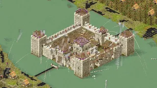 SMALL CASTLE vs EXTREME WOLF ATTACK - Stronghold Definitive Edition