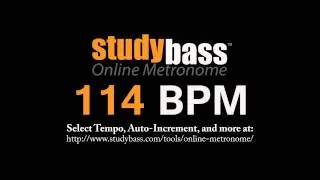 114 BPM Online Metronome (3 min) | StudyBass