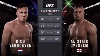 Rico Verhoeven Vs Alistair Overeem EA Sports UFC 2