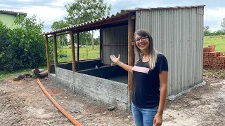 COMO FAZER UM GALINHEIRO/ O NOSSO FICOU PRONTO/ MAIS UMA ETAPA CONCLUÍDA NESSA ROÇA!!