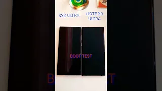 s22 ultra vs note 20 ultra | samsung note 20 ultra boot test | note 20 ultra | s22 ultra | #shorts