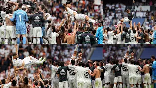 Crazy Reaction 🔥as Real Madrid players farewell to Benzema, Mariano, Asensio and hazard after Athle