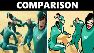 COMPARISON #2 Pro Squid Game Players be like: