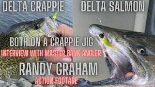 Bank fishing the Delta for crappie.