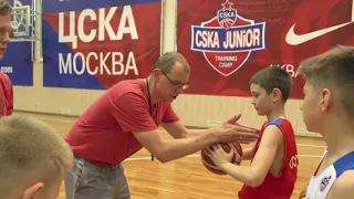 Е. Безденежных в кэмпе CSKA JuNior