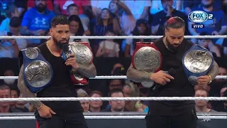 The Usos hablan como Campeones en Pareja Indiscutibles - WWE SmackDown Español: 27/05/2022