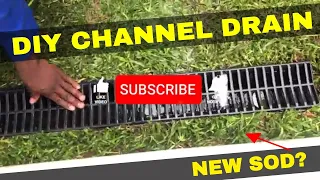 DIY DRAINAGE SYSTEM l How to Install - Waterform System - New Sod - Better Landscape Drainage