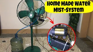 How to make  water mist pedestal fan in Pakistan | At home | DIY | Cool