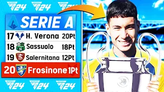 DALLA RETROCESSIONE alla CHAMPIONS LEAGUE! HO RICOSTRUITO IL FROSINONE SU FC 24!