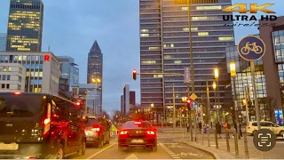 [4k HDR] Germany  Sunset View Driving at Beautiful Frankfurt City Germany 🇩🇪 2023