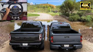 Ford F150 Raptor R & Toyota Tundra - Offroading | Forza Horizon 5| Cammus C5 + TH8A shifter gameplay