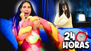 24 HORAS GRABANDO DE HALLOWEN EN CASA DE KARLA Y MAU 😱🫣 | Karla Bustillos