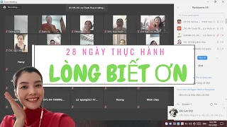 Thực hành phép màu “Lòng biết ơn” 28 ngày - Buổi 1 | LƯU THANH THÙY