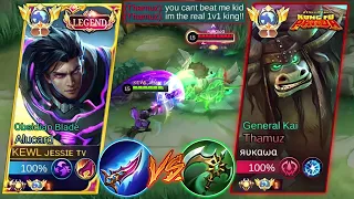 GLOBAL ALUCARD VS TOP 1 GLOBAL THAMUZ TRASHTALKER🔥 | WHO IS THE KING OF LIFESTEAL? | BEST BUILD!