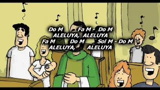 Cantos para la misa (Aleluya) Aleluya 1 / Karaoke, letra y acordes.