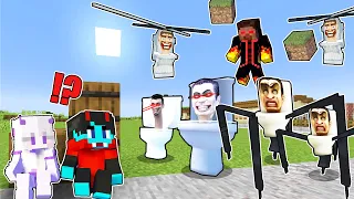 Best of SURROUNDED by SCARY MONSTERS in Minecraft!