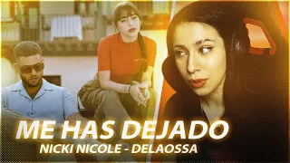 REACCIONANDO A ME HAS DEJADO (OFFICIAL VIDEO) | NICKI NICOLE FT DELAOSSA